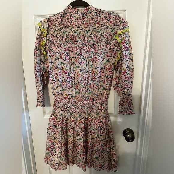Tanya Taylor Imogen Dress in Confetti - Floral Smocked Dress - size XS - EUC - Picture 11 of 16